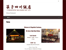 Tablet Screenshot of chopsticksszechuan.com